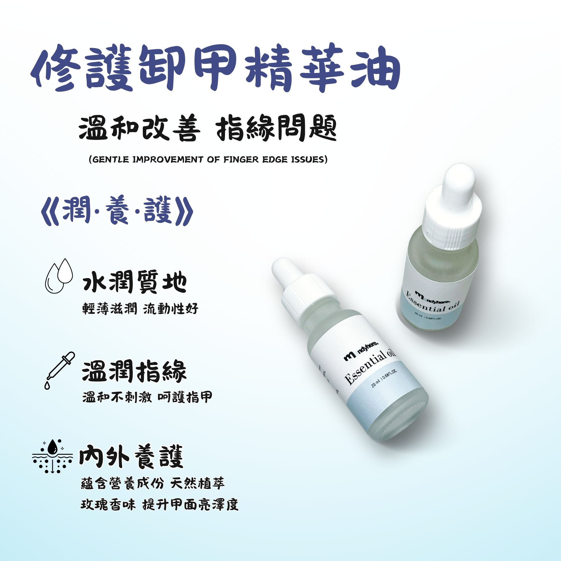 MANDYHERE 穿戴甲 快速修護卸甲套裝 卸甲不傷甲 20ML 一套2支