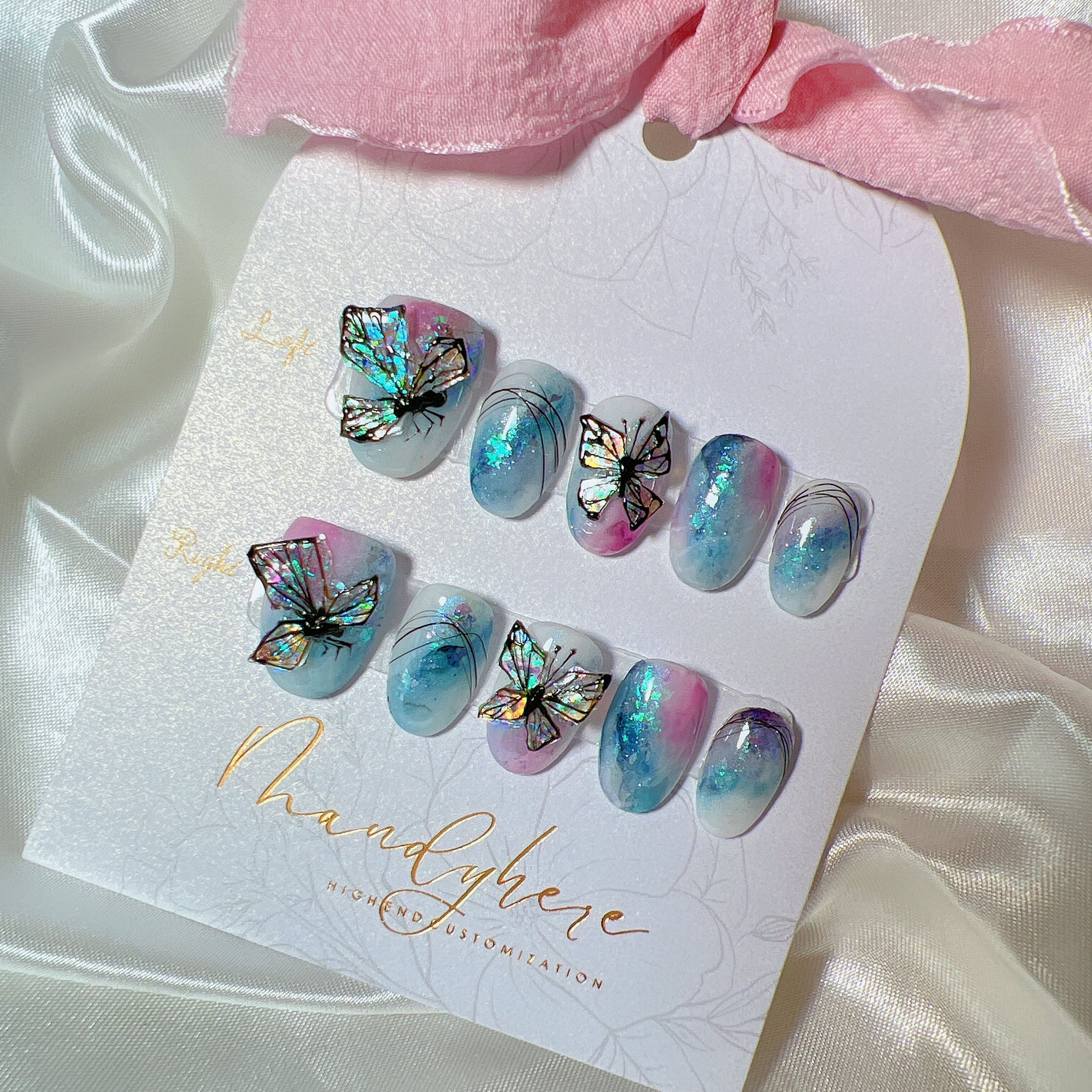 穿戴甲 幽螢藍蝶 U09 Butterfly