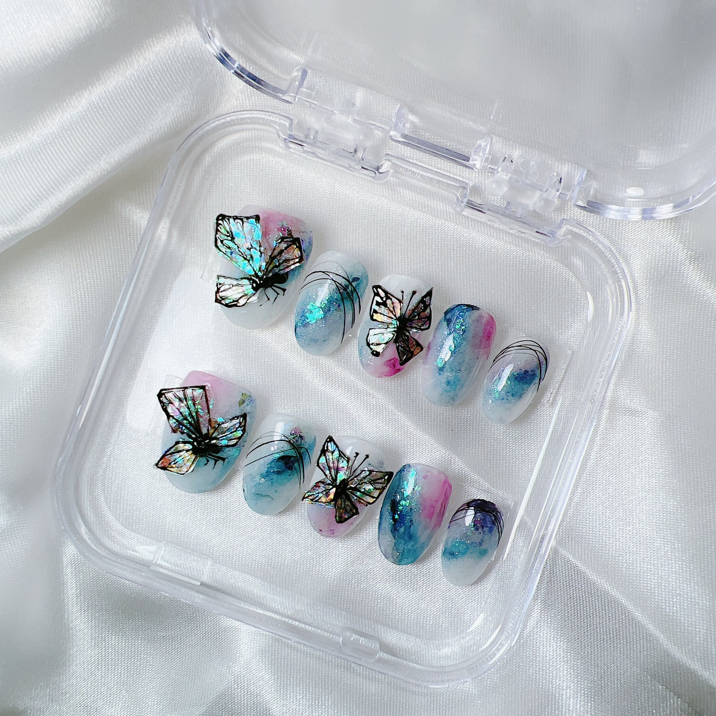 穿戴甲 幽螢藍蝶 U09 Butterfly