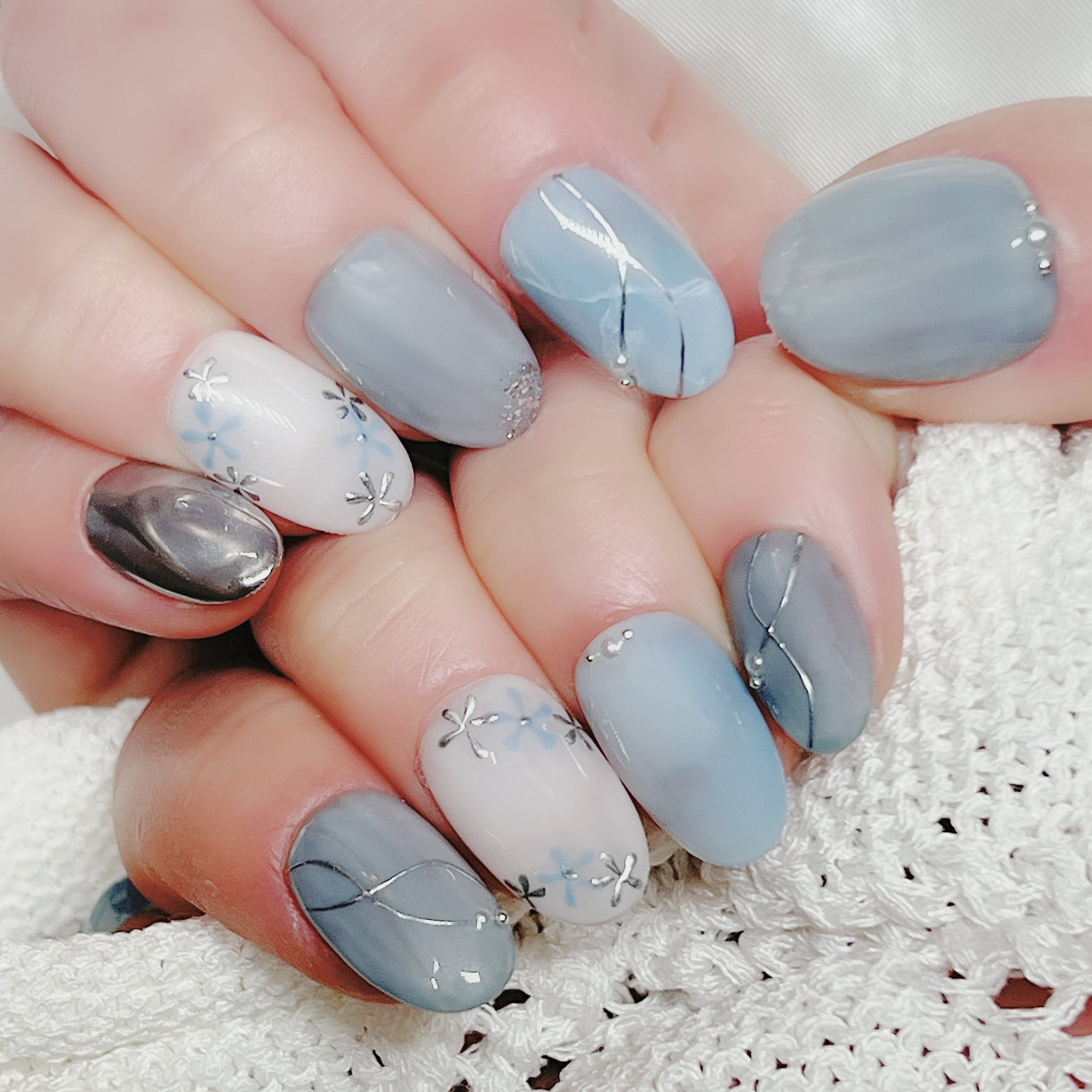 穿戴甲 海鹽櫻花 F06 花語