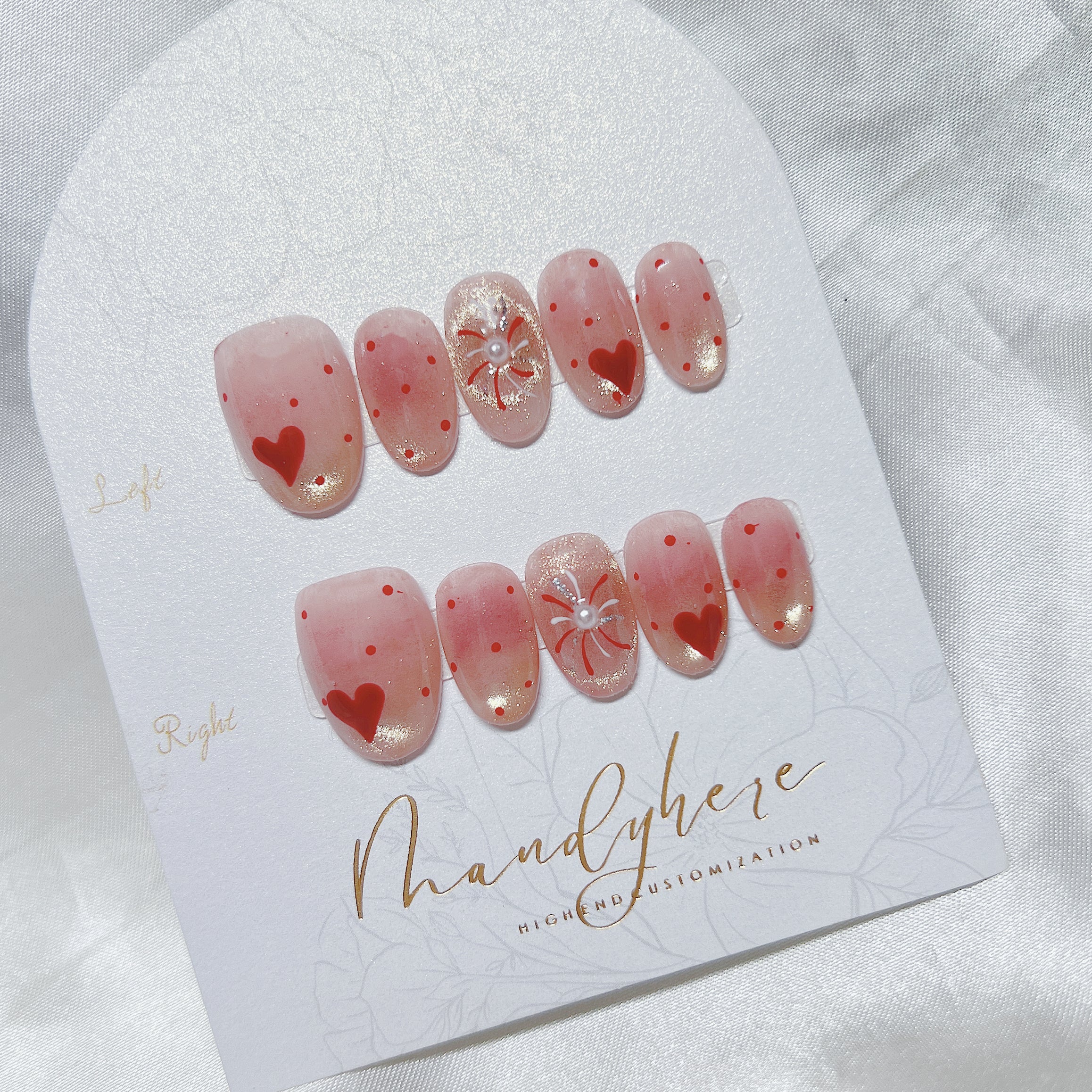 穿戴甲 紅心煙火 H09 HNY