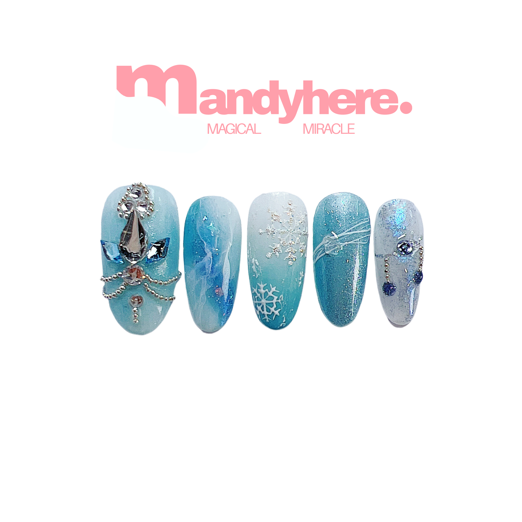 穿戴甲 P02 冰雪世界 Fairytale