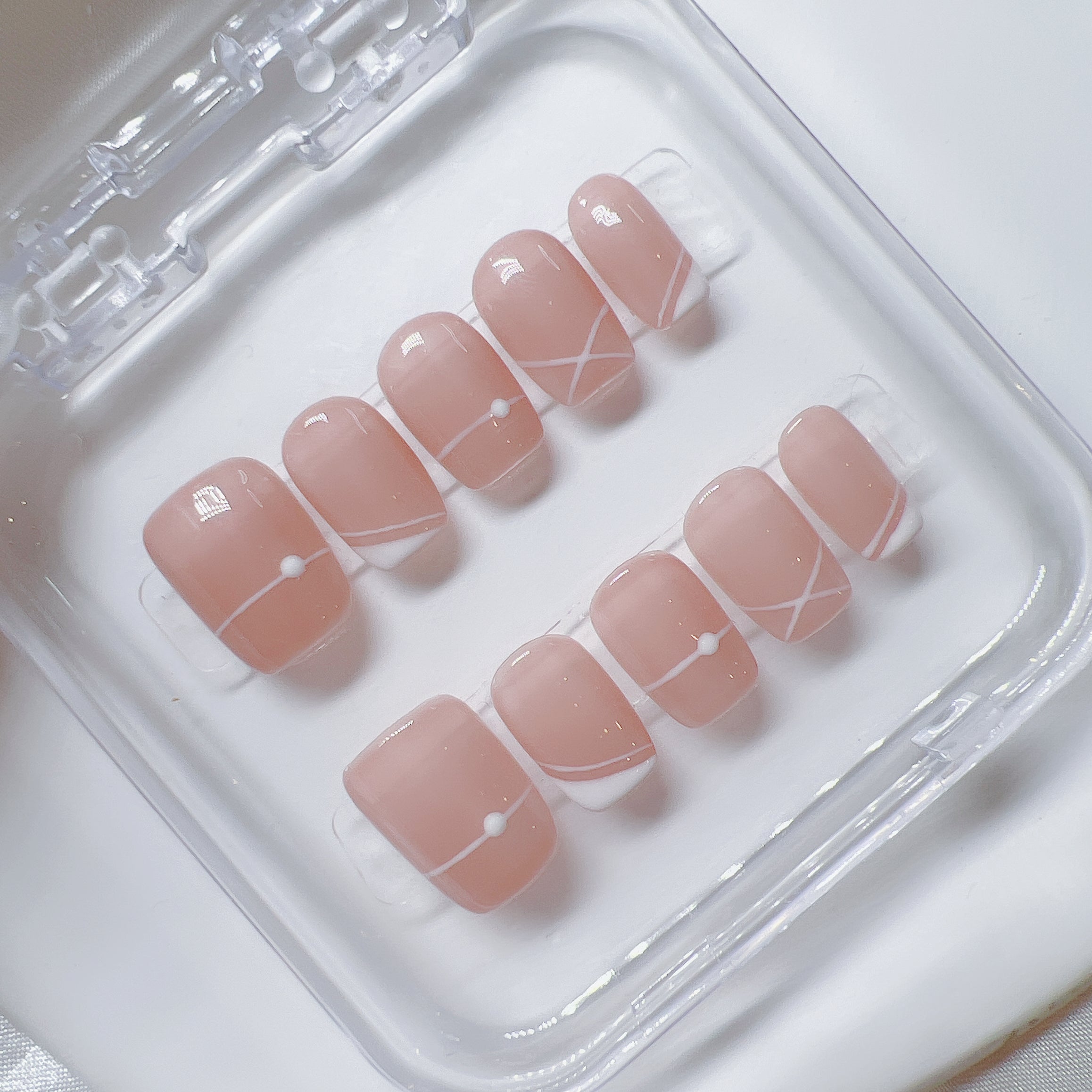 簡約粉色線條 E19 Fresh