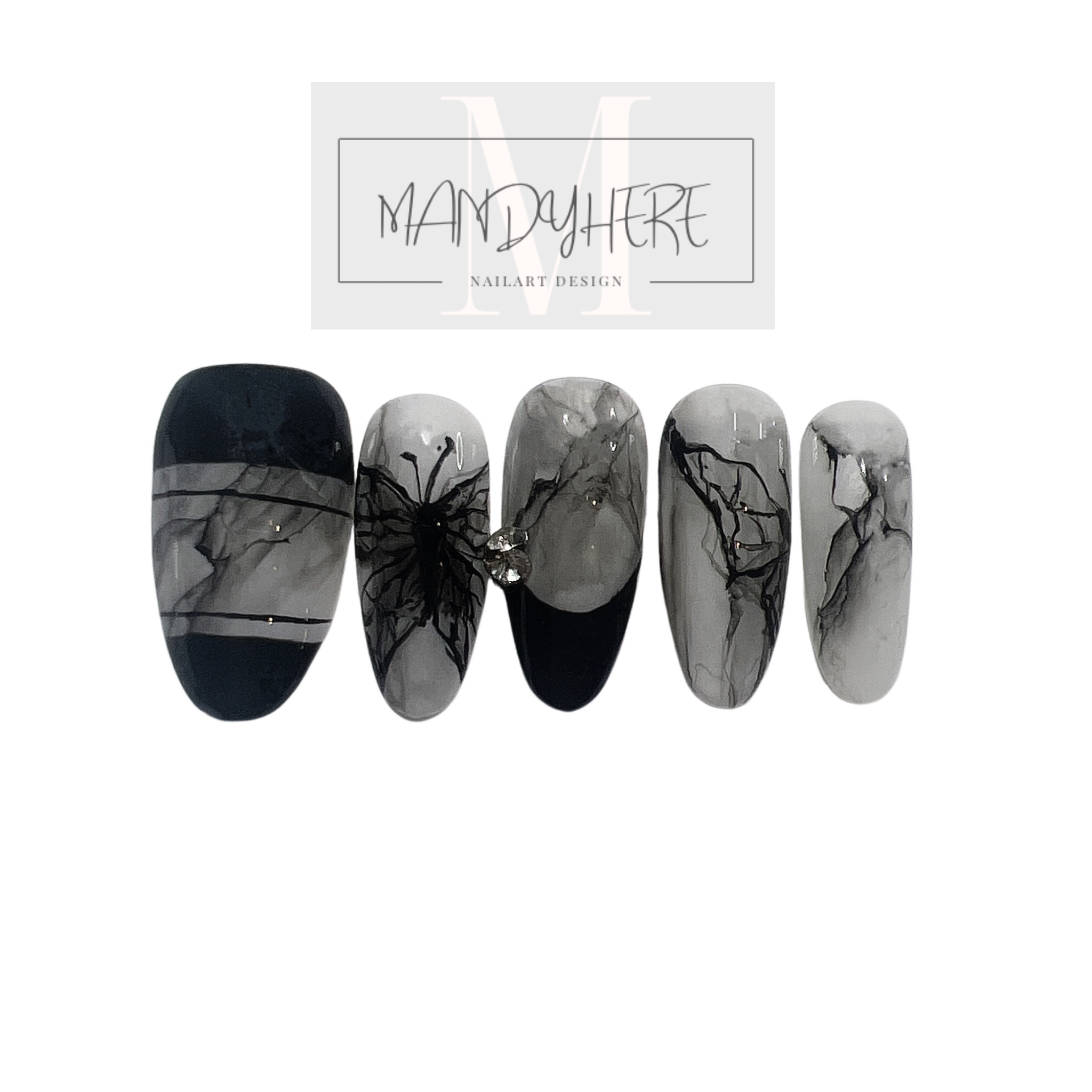 暗黑水彩蝴蝶 T01 Gothic