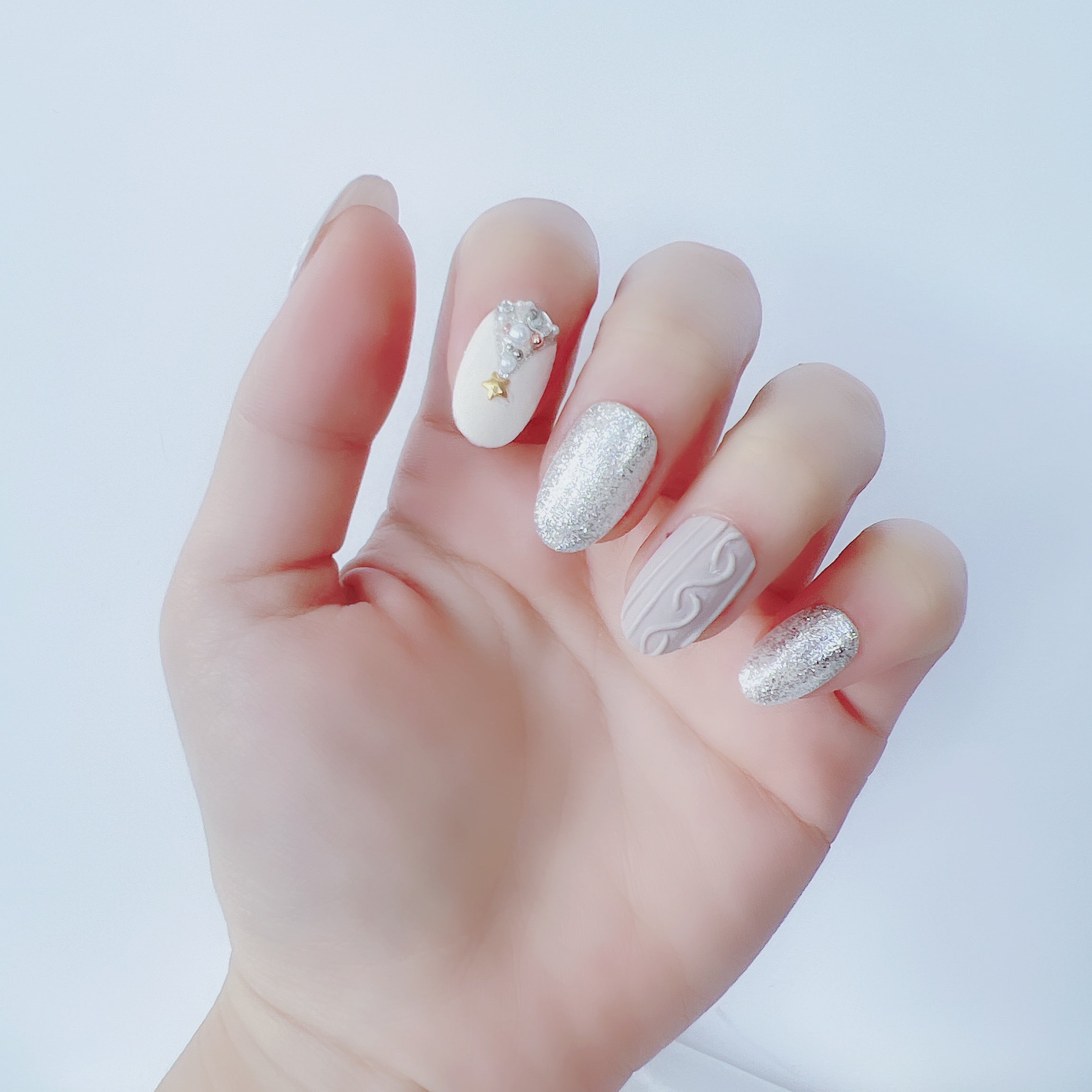 穿戴甲 C02  冬日毛衣  Christmas