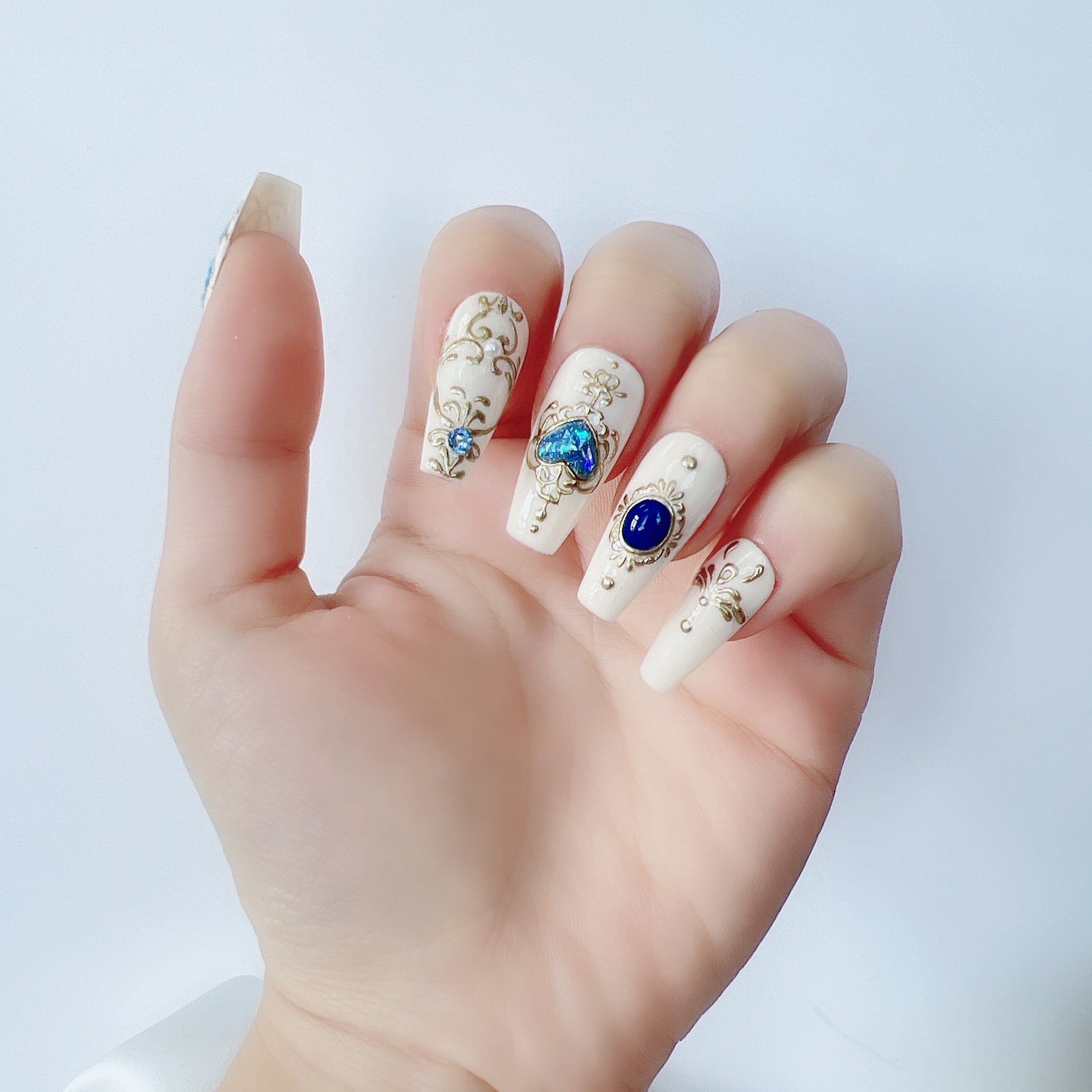 穿戴甲 巴洛克水鑽晶石蝴蝶 U01 Butterfly