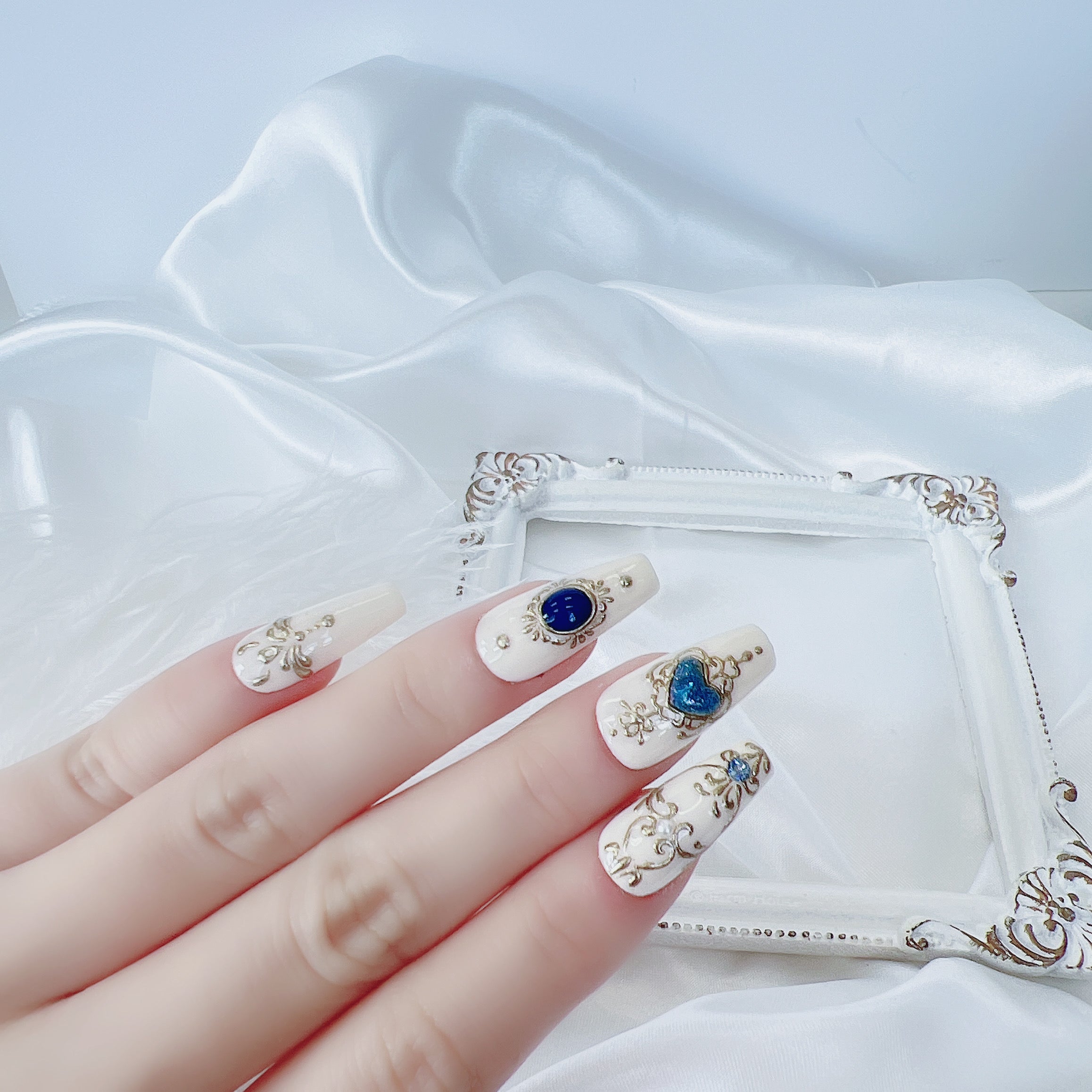 穿戴甲 巴洛克水鑽晶石蝴蝶 U01 Butterfly